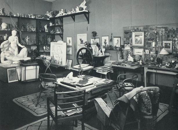 Gerhard Hennings atelier. 1960