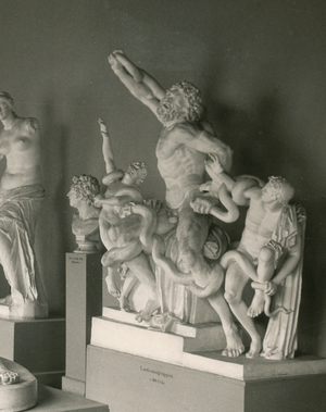 Laokoon og hans to sønner dræbes af slanger. 1. årh. f.Kr. Gipsafstøbning