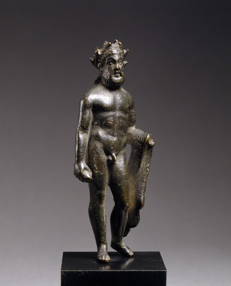 Sejrskranset Herkules, antik bronzefigur, H 2069
