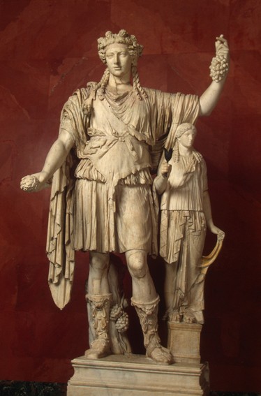 Dionysos, antik marmorskulptur, Eremitagemuseet